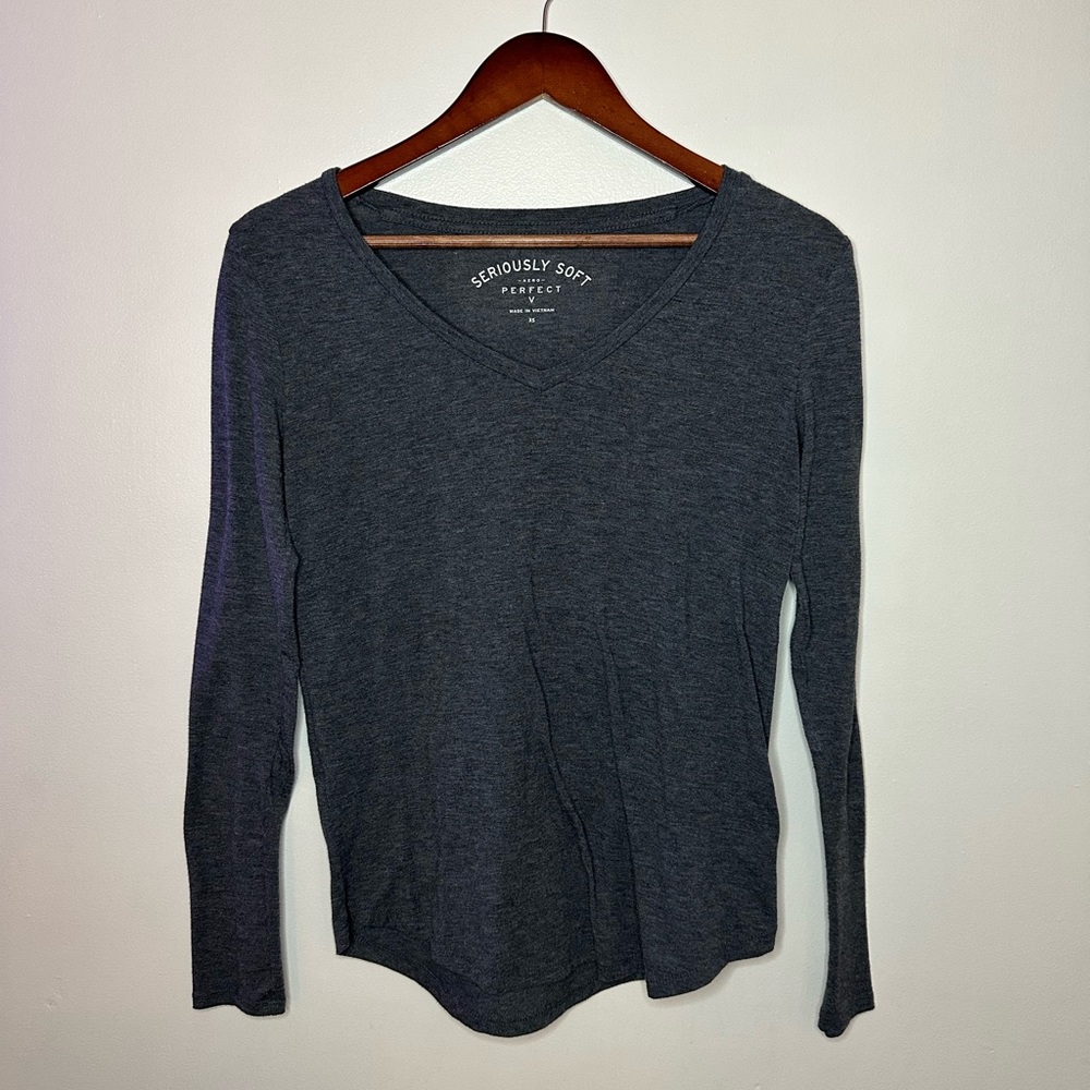 Seriously Soft Aero V Neck Long Sleeve
